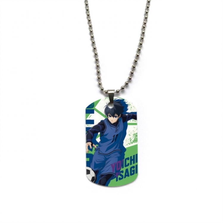BLUE LOCK Anime double-sided full color printed military brand necklace price for 5 pcs