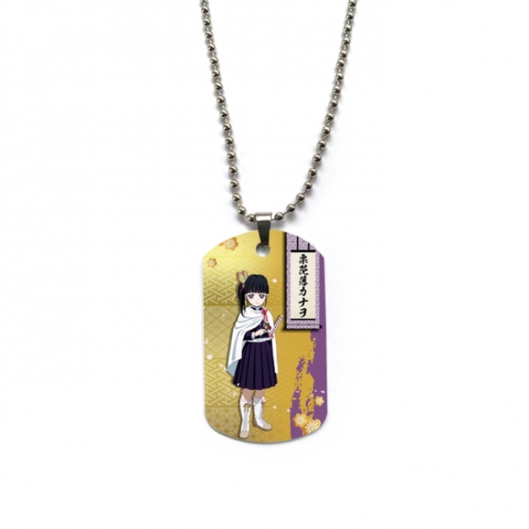 Demon Slayer Kimets Anime double-sided full color printed military brand necklace price for 5 pcs