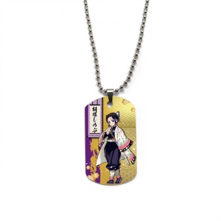 Demon Slayer Kimets Anime double-sided full color printed military brand necklace price for 5 pcs