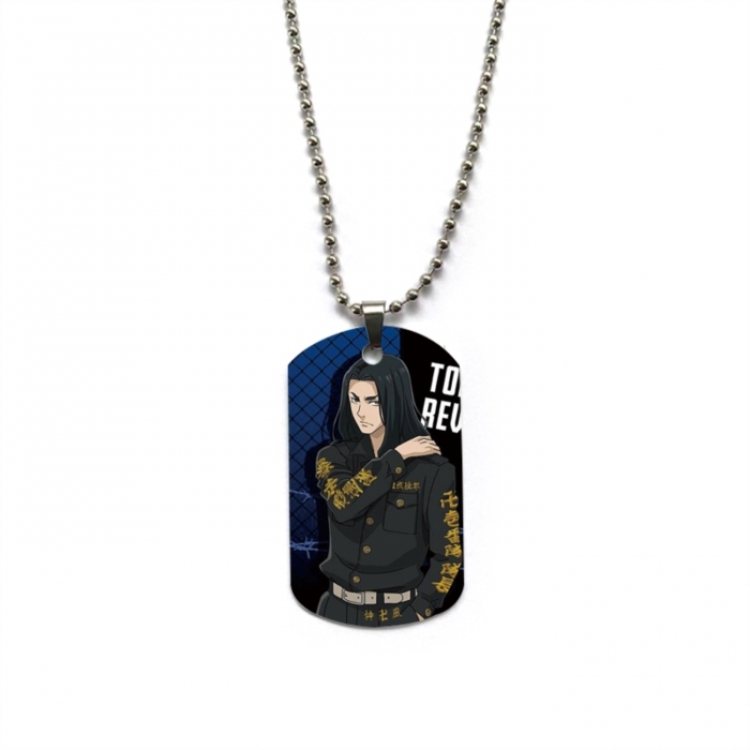 Tokyo Revengers Anime double-sided full color printed military brand necklace price for 5 pcs
