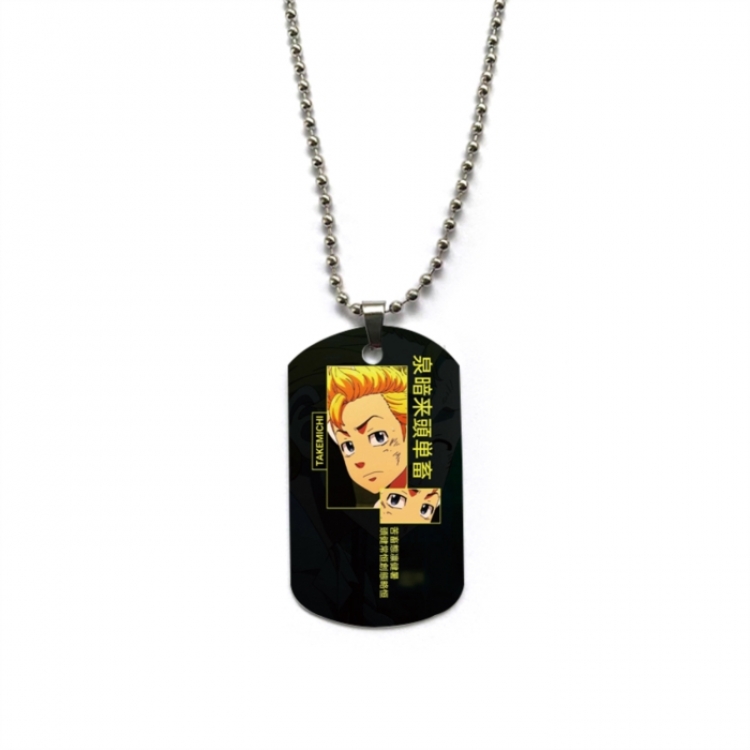 Tokyo Revengers Anime double-sided full color printed military brand necklace price for 5 pcs