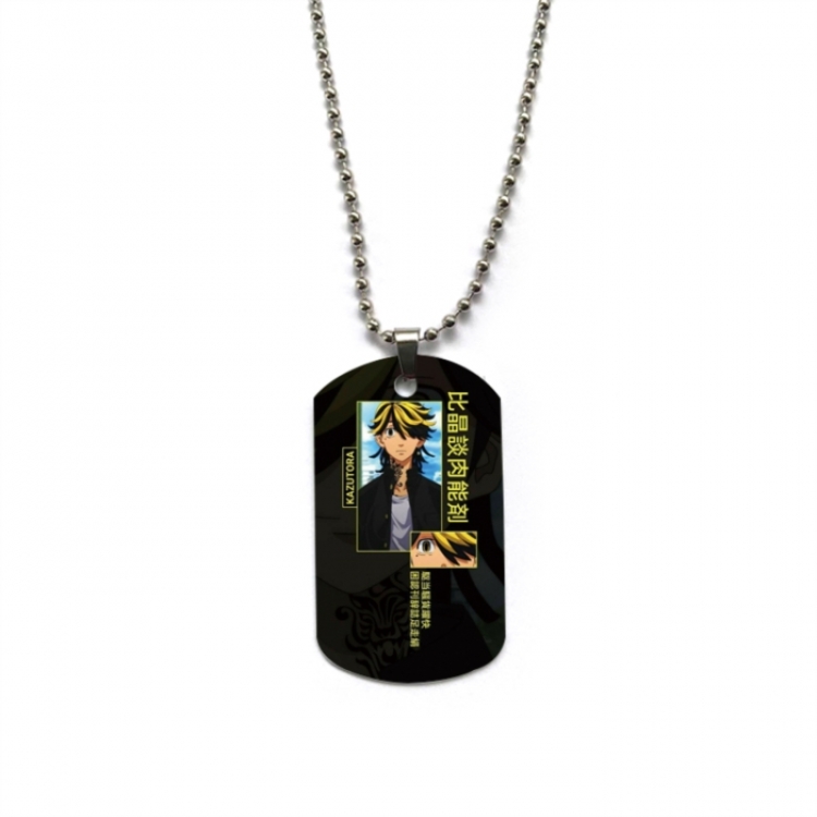 Tokyo Revengers Anime double-sided full color printed military brand necklace price for 5 pcs