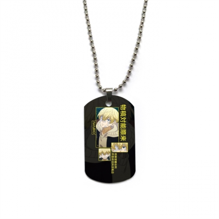 Tokyo Revengers Anime double-sided full color printed military brand necklace price for 5 pcs