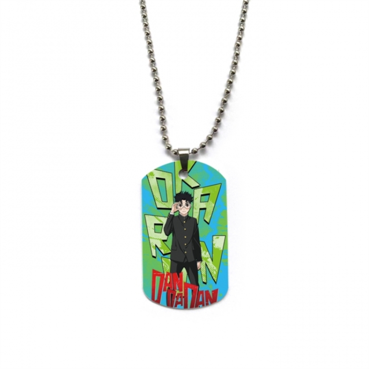 DANDADAN Anime double-sided full color printed military brand necklace price for 5 pcs