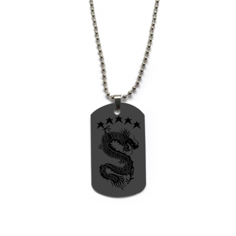 straykids Anime double-sided full color printed military brand necklace price for 5 pcs