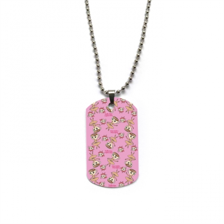 Italian-BrainrotAnime double-sided full color printed military brand necklace price for 5 pcs