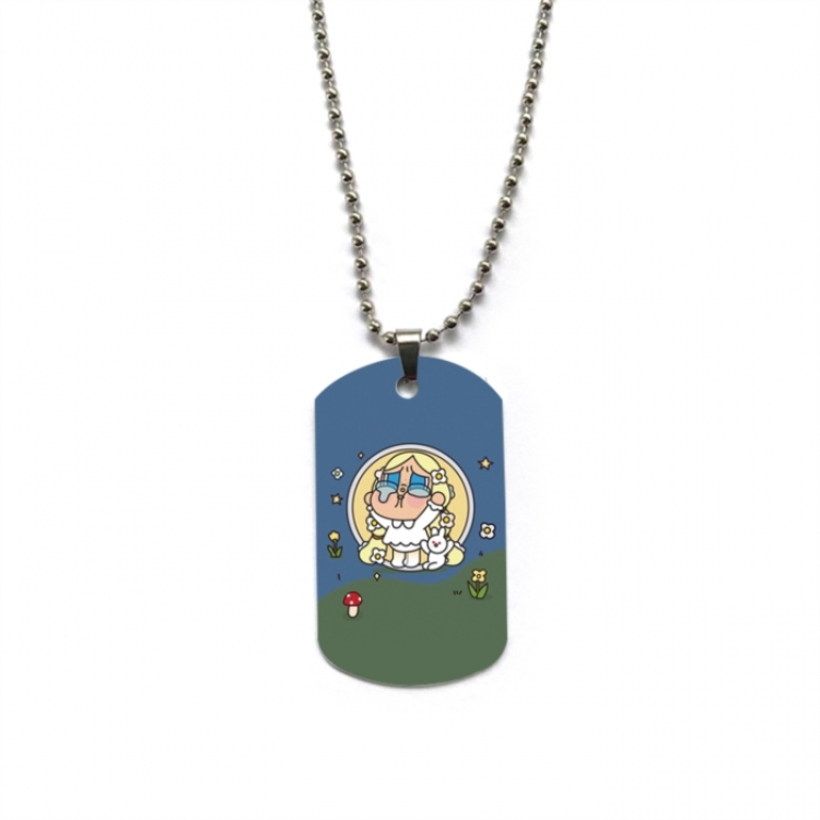 CryBaby Anime double-sided full color printed military brand necklace price for 5 pcs