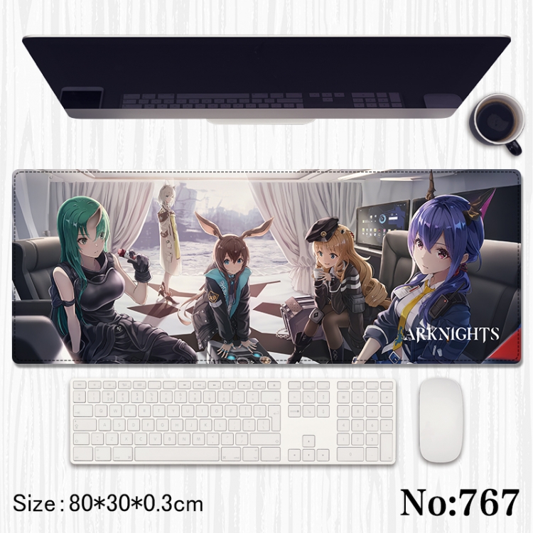 Arknights Anime peripheral computer mouse pad office desk pad multifunctional pad 80X30X0.3cm