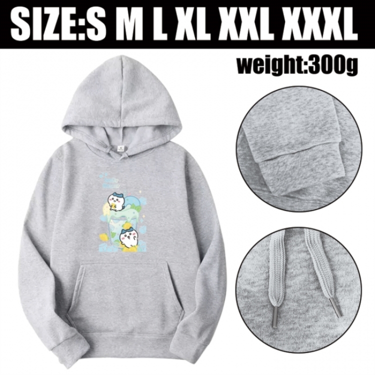 Chiikawa Anime printed hooded sweatshirt top from S to 3XL