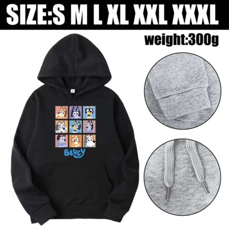 Bluey Anime printed hooded sweatshirt top from S to 3XL
