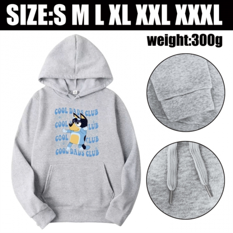 Bluey Anime printed hooded sweatshirt top from S to 3XL