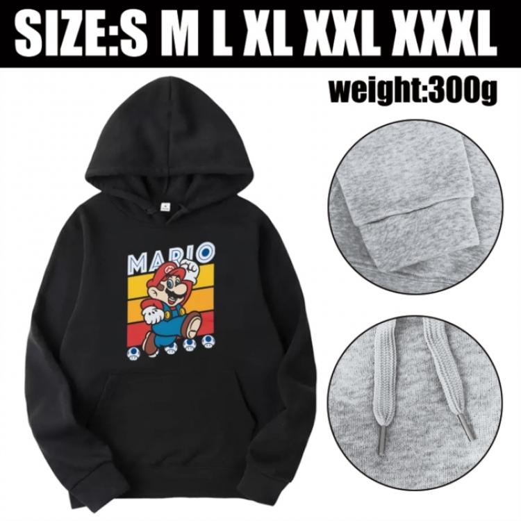 Super Mario Anime printed hooded sweatshirt top from S to 3XL