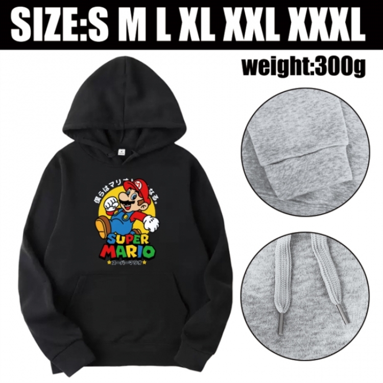 Super Mario Anime printed hooded sweatshirt top from S to 3XL