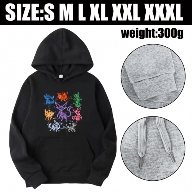 Pokemon Anime printed hooded sweatshirt top from S to 3XL