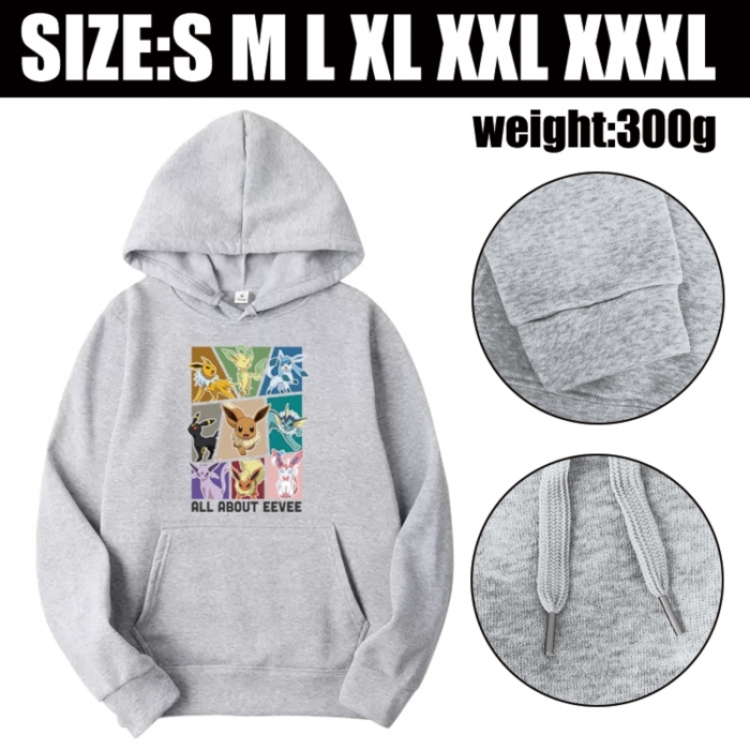 Pokemon Anime printed hooded sweatshirt top from S to 3XL