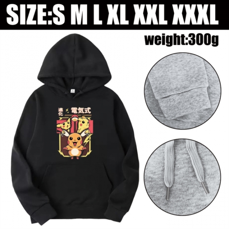 Pokemon Anime printed hooded sweatshirt top from S to 3XL