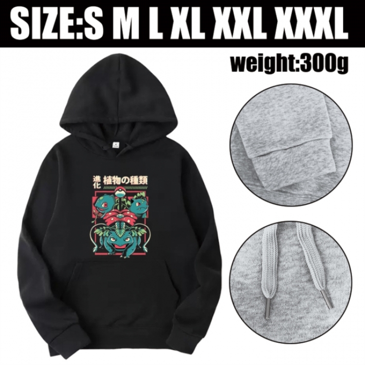 Pokemon Anime printed hooded sweatshirt top from S to 3XL