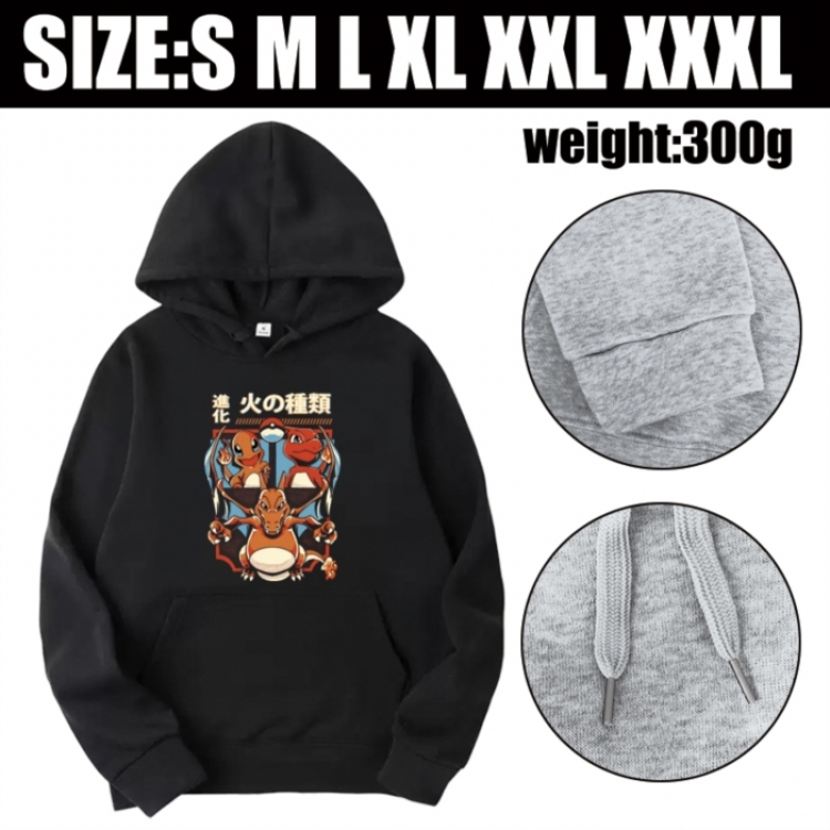 Pokemon Anime printed hooded sweatshirt top from S to 3XL