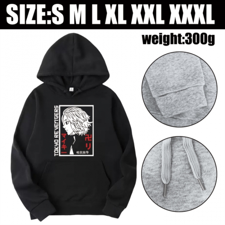 Tokyo Revengers Anime printed hooded sweatshirt top from S to 3XL