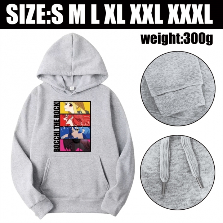 BOCCHI THE ROCK! Anime printed hooded sweatshirt top from S to 3XL