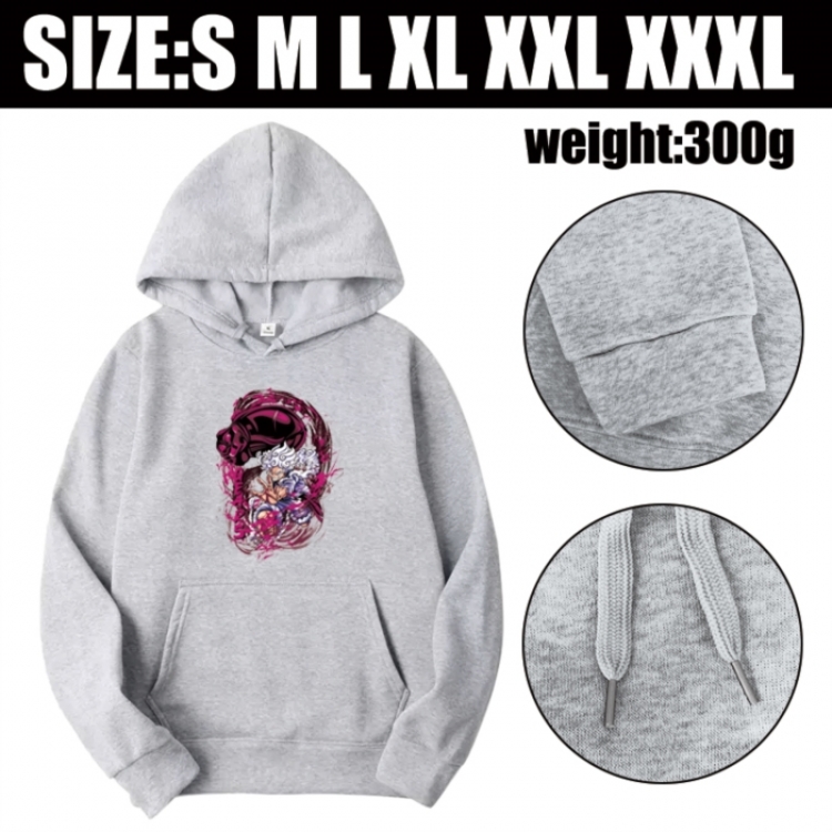 One Piece Anime printed hooded sweatshirt top from S to 3XL