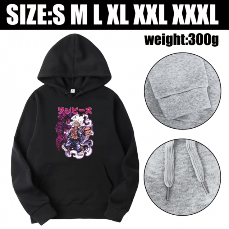 One Piece Anime printed hooded sweatshirt top from S to 3XL