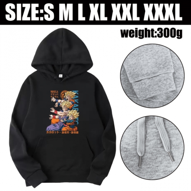 DRAGON BALL Anime printed hooded sweatshirt top from S to 3XL
