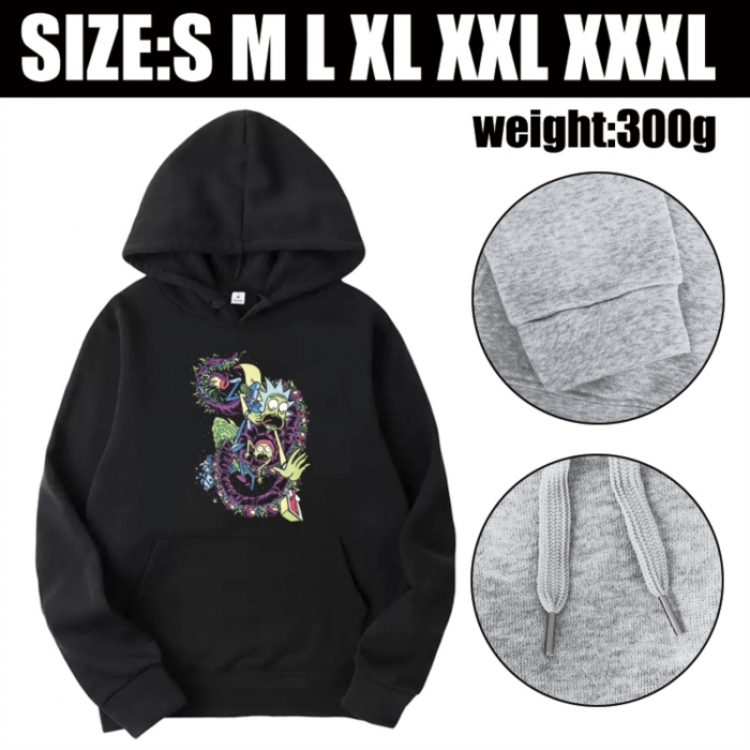 Rick and Morty Anime printed hooded sweatshirt top from S to 3XL