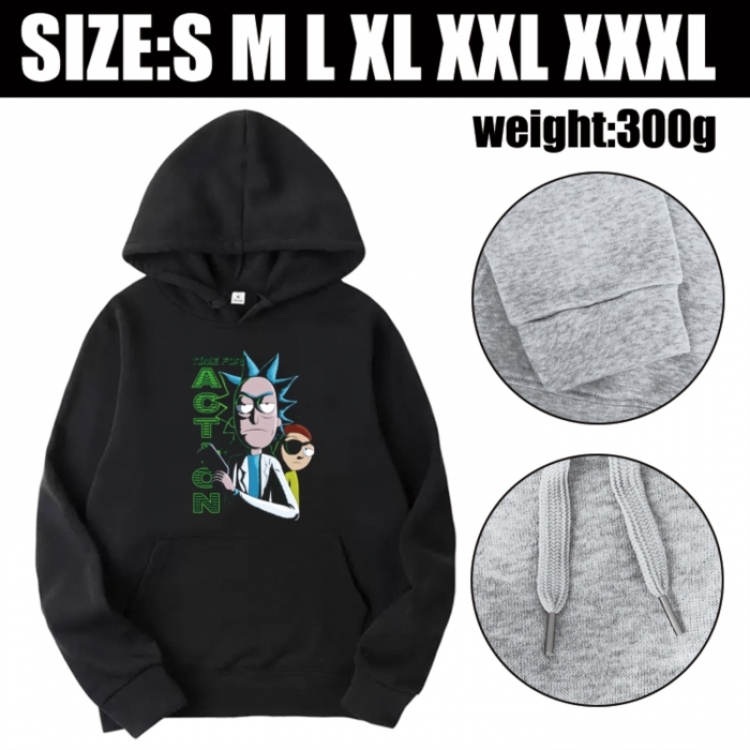 Rick and Morty Anime printed hooded sweatshirt top from S to 3XL
