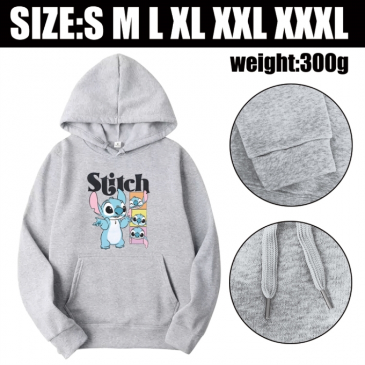Lilo & Stitch Anime printed hooded sweatshirt top from S to 3XL