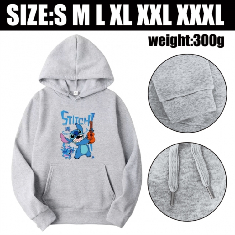 Lilo & Stitch Anime printed hooded sweatshirt top from S to 3XL