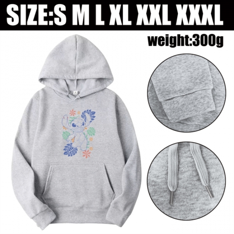 Lilo & Stitch Anime printed hooded sweatshirt top from S to 3XL