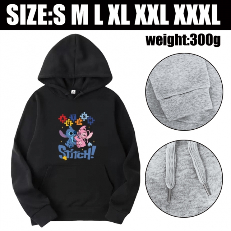 Lilo & Stitch Anime printed hooded sweatshirt top from S to 3XL