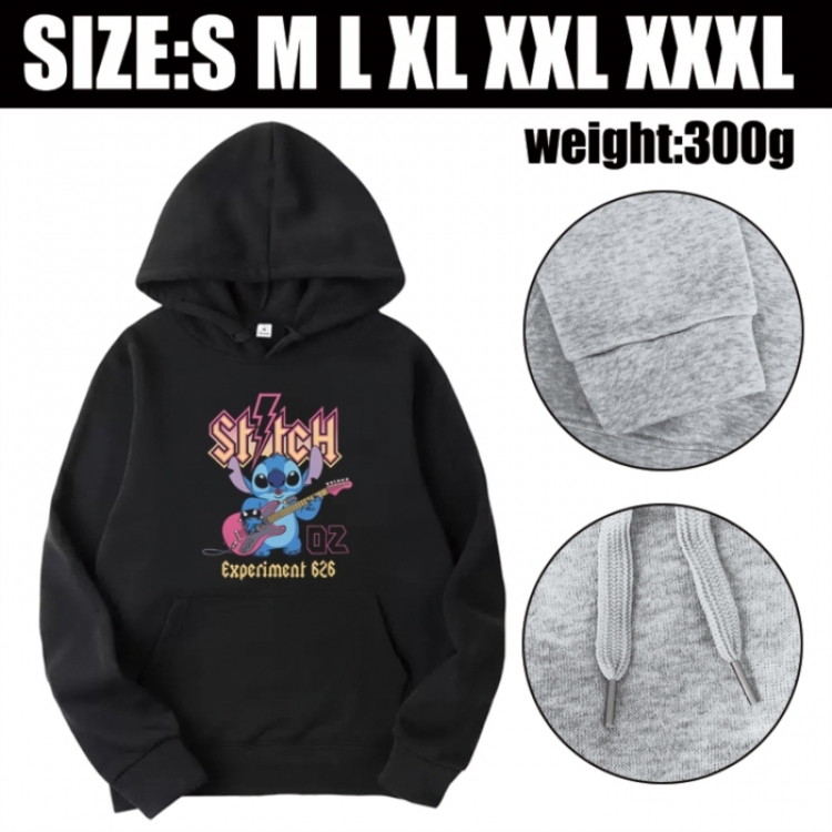 Lilo & Stitch Anime printed hooded sweatshirt top from S to 3XL