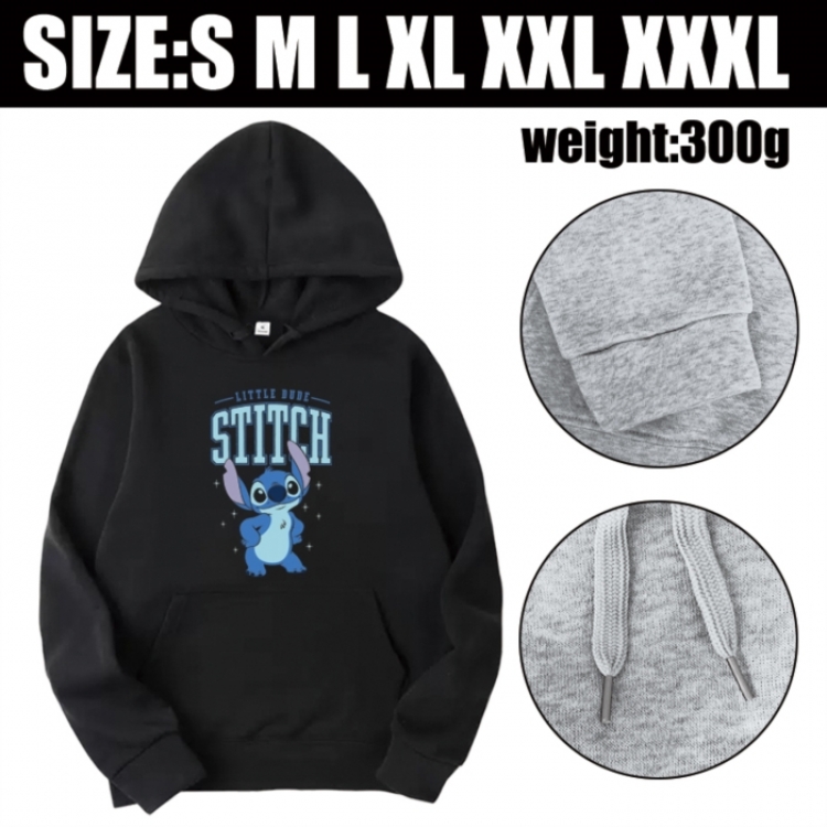 Lilo & Stitch Anime printed hooded sweatshirt top from S to 3XL