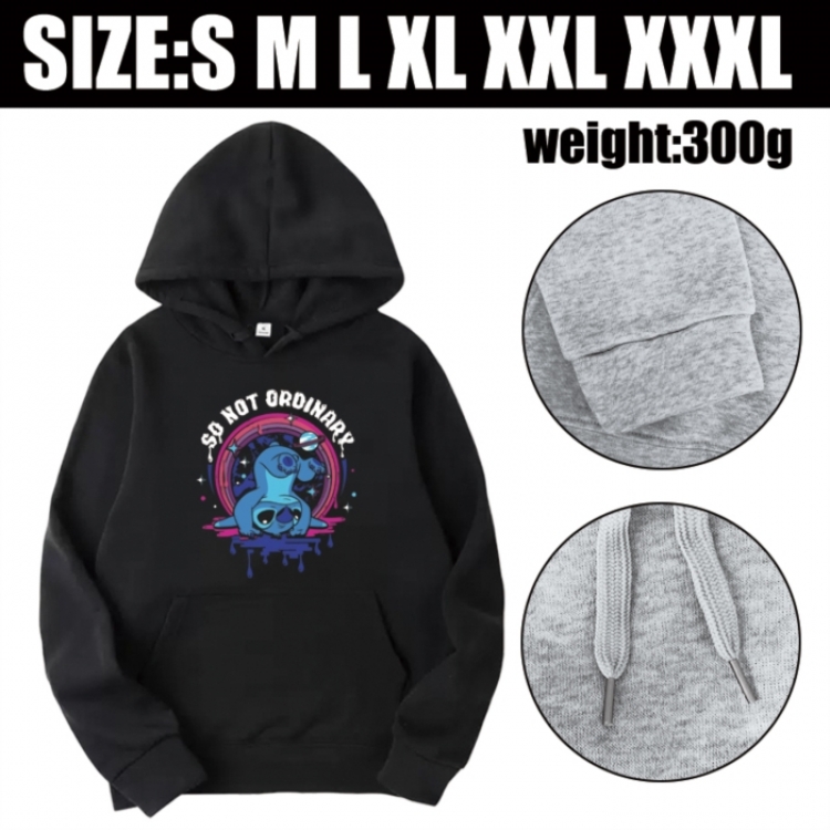 Lilo & Stitch Anime printed hooded sweatshirt top from S to 3XL