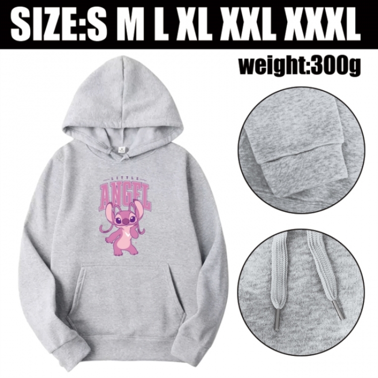 Lilo & Stitch Anime printed hooded sweatshirt top from S to 3XL