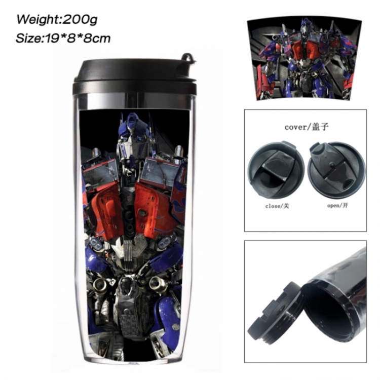 Transformers Anime double-layer insulated water bottle and cup 350ML
