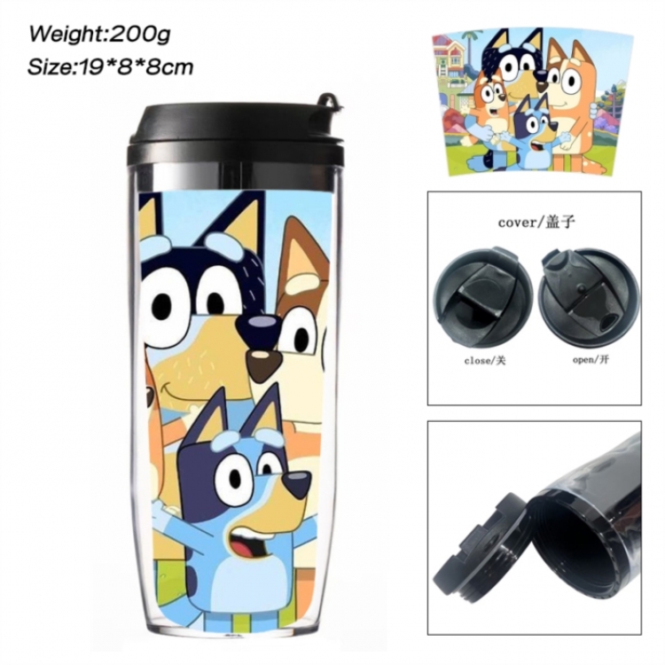 Bluey Anime double-layer insulated water bottle and cup 350ML
