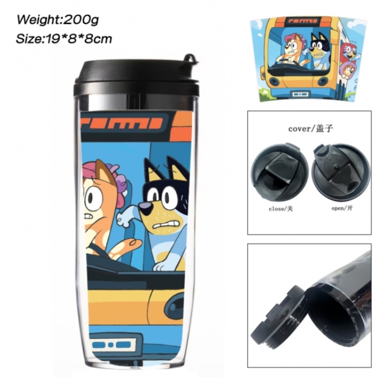 Bluey Anime double-layer insulated water bottle and cup 350ML