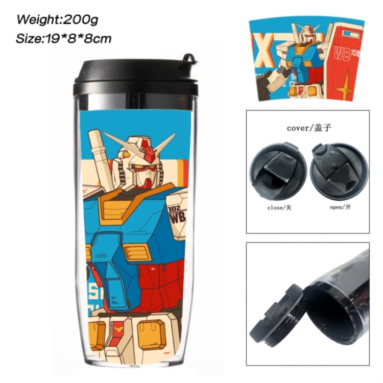 Gundam Anime double-layer insulated water bottle and cup 350ML