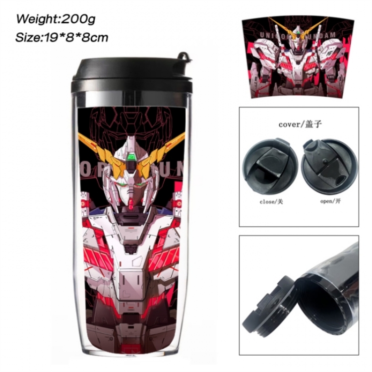 Gundam Anime double-layer insulated water bottle and cup 350ML