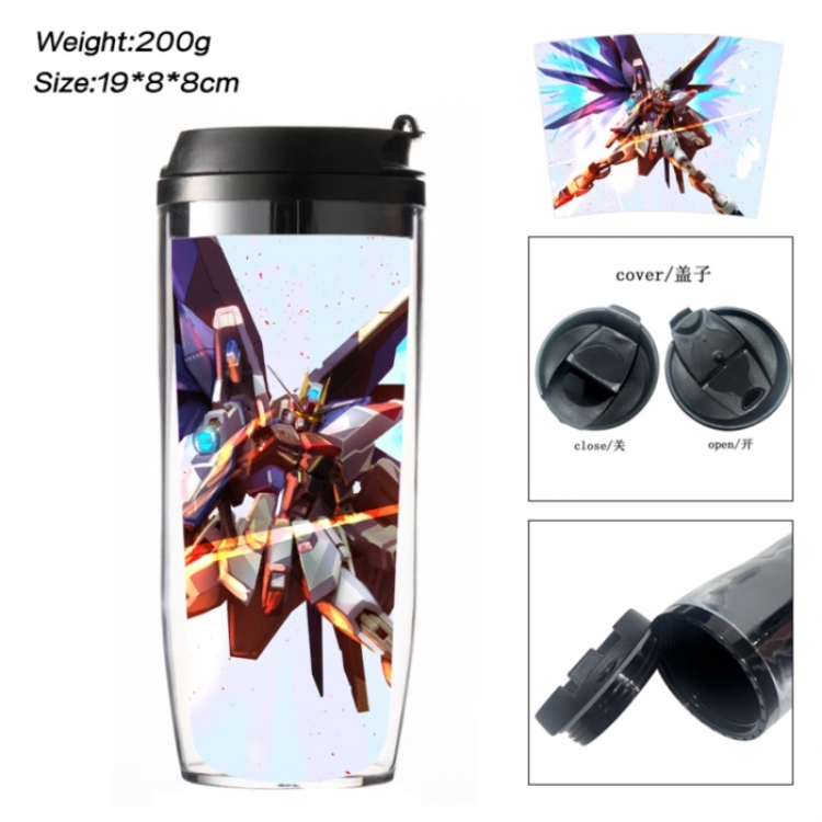 Gundam Anime double-layer insulated water bottle and cup 350ML