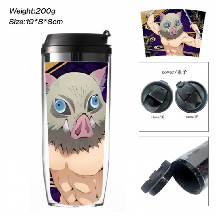 Demon Slayer Kimets Anime double-layer insulated water bottle and cup 350ML