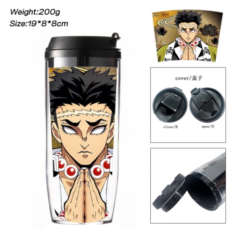 Demon Slayer Kimets Anime double-layer insulated water bottle and cup 350ML