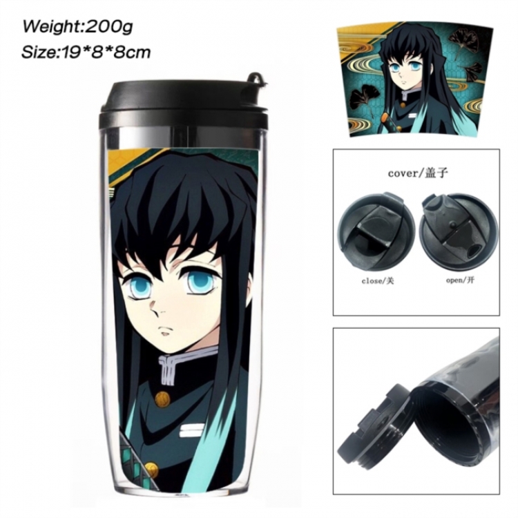 Demon Slayer Kimets Anime double-layer insulated water bottle and cup 350ML