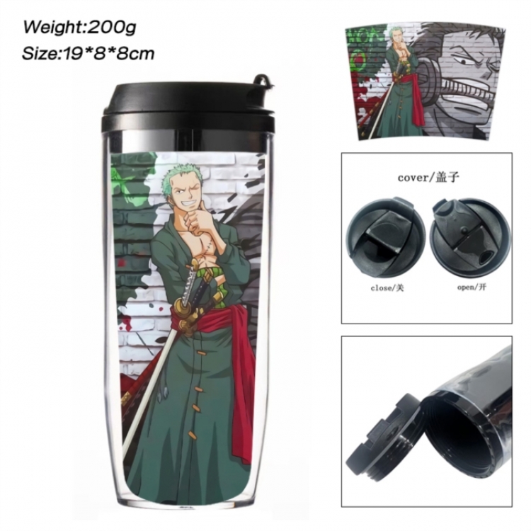 One Piece Anime double-layer insulated water bottle and cup 350ML