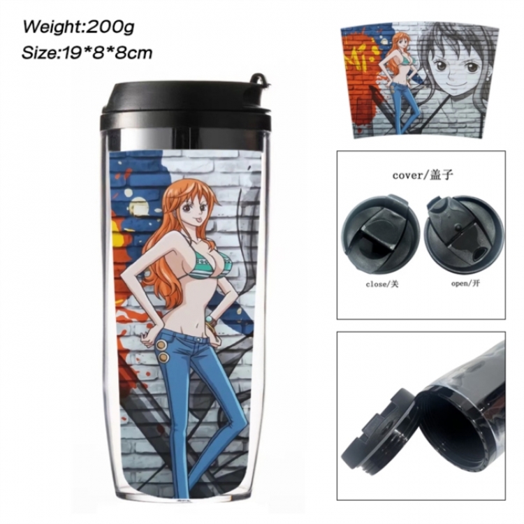 One Piece Anime double-layer insulated water bottle and cup 350ML