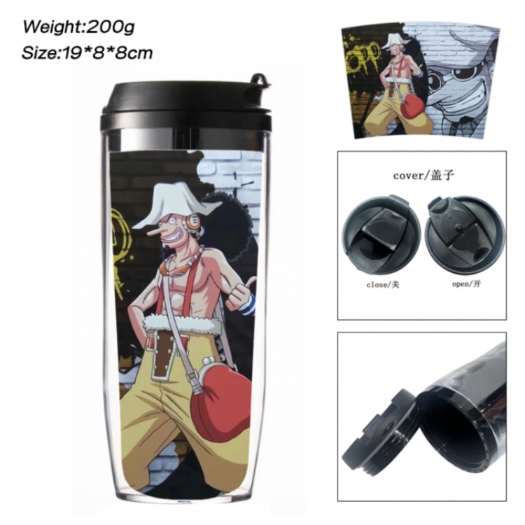 One Piece Anime double-layer insulated water bottle and cup 350ML