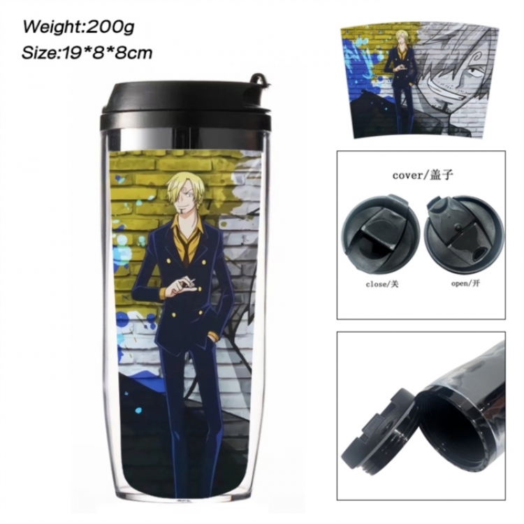 One Piece Anime double-layer insulated water bottle and cup 350ML